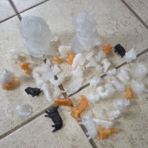 Lot Of EPOXY Resin Animal Mostly Dog Figurines DIY PAINTING For Crafts